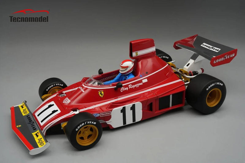 ギャラリービューアに画像をロードする, Ferrari 312 B3 1974年 F1 ドイツGP 優勝 #11 C.レガツォーニ/ Tecno 1/18 ミニカー