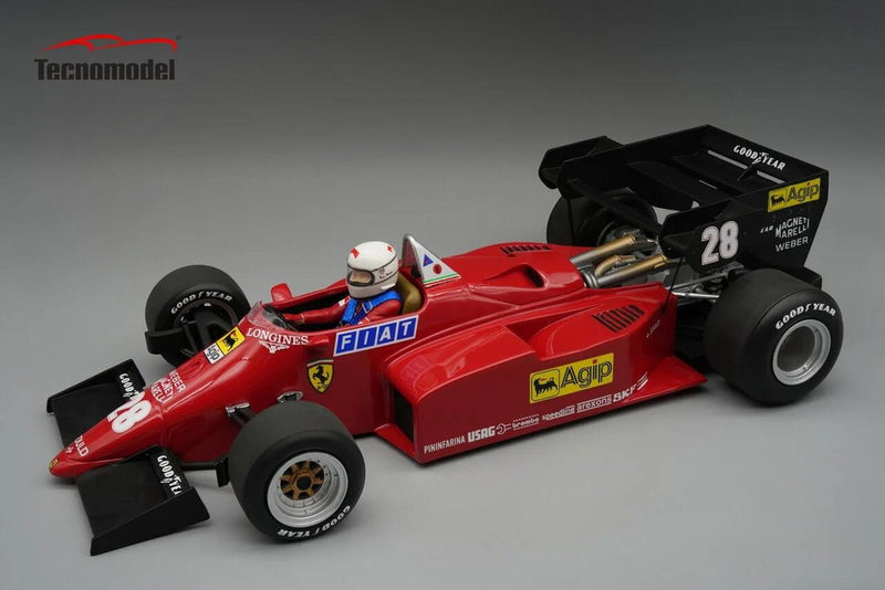 ギャラリービューアに画像をロードする, Ferrari 126 C4 M2 1984年 F1 ヨーロッパGP #28 R.アルヌー/ Tecno 1/18 ミニカー