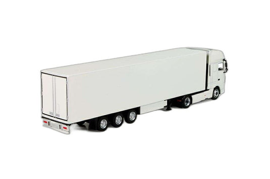 T.B. DAF XF Euro 6 ボックス セミトレーラー 21563/ Tekno 1/87 建設機械模型 ミニカー