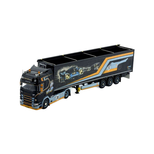 Tekno Repinski Scania 次世代Rシリーズ ハイライン ウォーキングフロアトレーラー 77050 トラック1/50 建設機械模型 工事車両