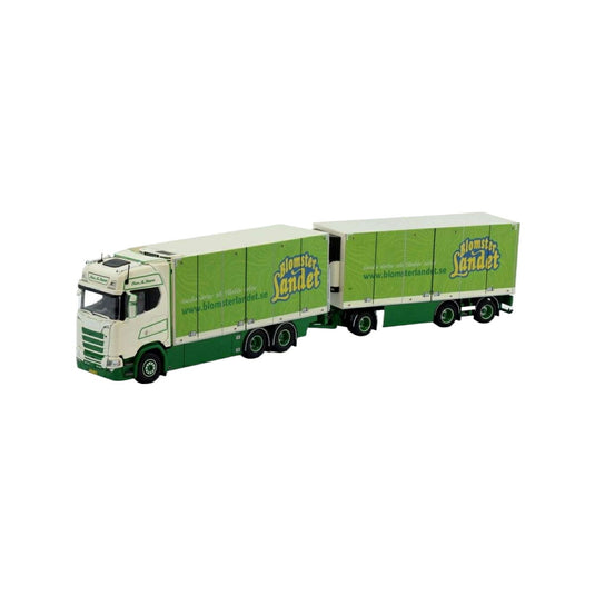 Tekno Steen Hansen Scania 次世代Sシリーズ ハイライン 3軸トレーラー付き自動車 80929 トラック1/50 建設機械模型 工事車両