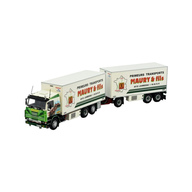 ギャラリービューアに画像をロードする, Maury & Fils Scania 3-Serie reefer combi トラック / TEKNO 1/50 建設機械模型 工事車両