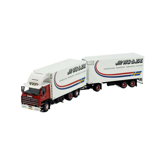 Tekno JP Vis Scania 3シリーズ 3軸冷蔵トラックトレーラー 81507 トラック1/50 建設機械模型 工事車両