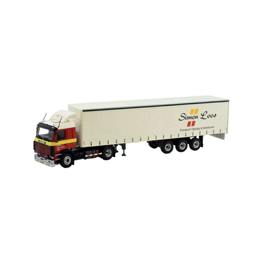 Tekno Simon Loos Scania 3シリーズ 143-420 カーテンサイドトレーラー 81830 トラック1/50 建設機械模型 工事車両