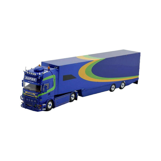Tekno Stirnimann Scania Rシリーズ トップライン グースネックトレーラー 81862 トラック1/50 建設機械模型 工事車両