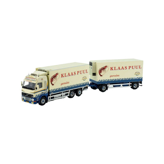 Tekno Klaas Puul Volvo FH12 冷蔵トラックトレーラー 82096 トラック1/50 建設機械模型 工事車両