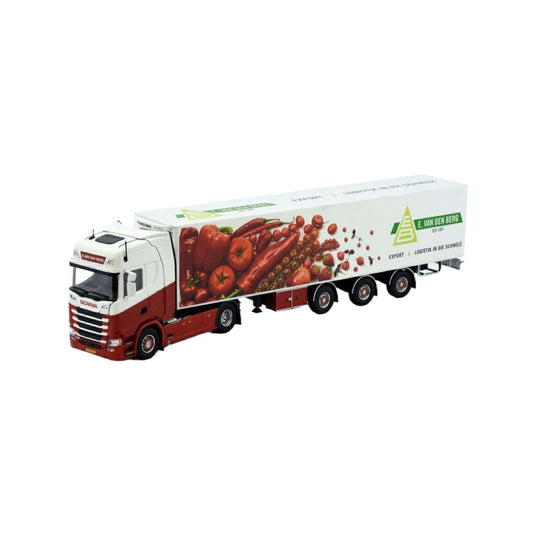 Tekno E. van den Berg Scania 次世代 S450 ハイライン 冷蔵トレーラー 82175 トレーラー1/50 建設機械模型 工事車両