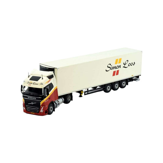 Tekno Simon Loos Volvo FH05 グローブトロッター Zamac 3軸冷蔵セミトレーラー 82654 トラック1/50 建設機械模型 工事車両