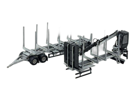 Bausatze 木製 トランスポーター クレーン付き 83175/ Tekno 1/50 建設機械模型 ミニカー
