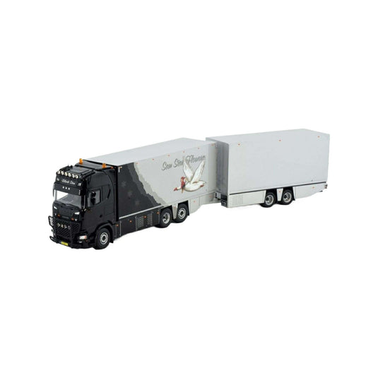 Tekno Sam Star Flowers Scania 次世代 S770 ハイライン 剛体トラック Wipkar 83180 トラック1/50 建設機械模型 工事車両