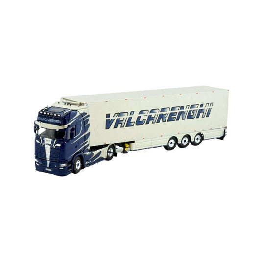 Tekno Valcarenghi Scania 次世代Sシリーズ ハイライン 4x2 冷蔵セミトレーラー 83361 トレーラー1/50 建設機械模型 工事車両