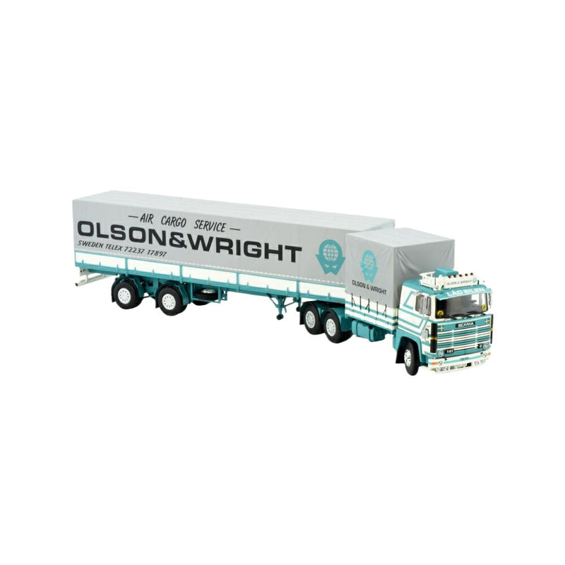 ギャラリービューアに画像をロードする, Olson & Wright Scania 141 Curtain トラック / TEKNO 1/50 建設機械模型 工事車両