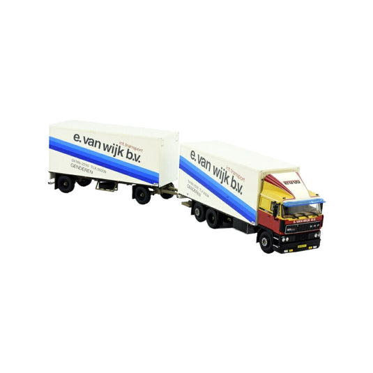E. van Wijk DAF 3600 box truck-trailer トラック / TEKNO 1/50 建設機械模型 工事車両