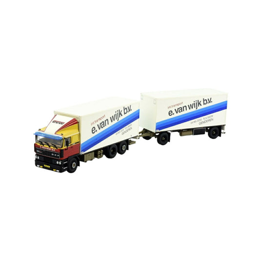 E. van Wijk DAF 3600 box truck-trailer トラック / TEKNO 1/50 建設機械模型 工事車両