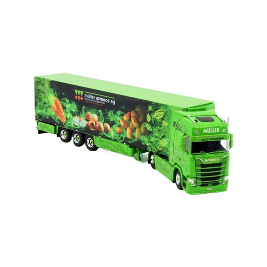 Muller Scania Next Gen S-Serie Reefer トラック / TEKNO 1/50 建設機械模型 工事車両