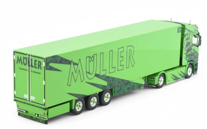 ギャラリービューアに画像をロードする, Muller - Royal FlushScania Next Gen S660 met 3-assige koeloplegger トラック/Tekno 1/50 建設機械模型 ミニチュア