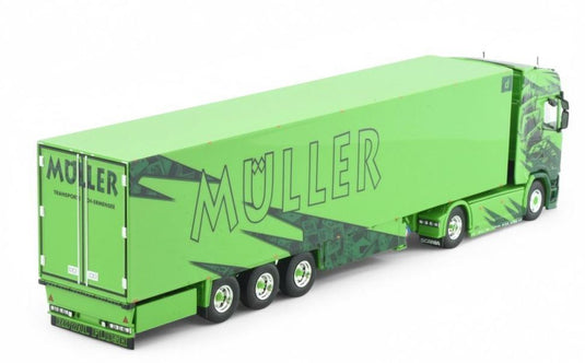 Muller - Royal FlushScania Next Gen S660 met 3-assige koeloplegger トラック/Tekno 1/50 建設機械模型 ミニチュア