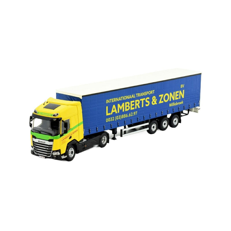 ギャラリービューアに画像をロードする, Lamberts DAF XF 4x2 Curtain Tarpaulin トラック / TEKNO 1/50 建設機械模型 工事車両