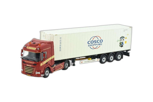 H.N. Post & Zn. DAF XF 4x2 コンテナ/ Tekno 1/50 建設機械模型 ミニカー