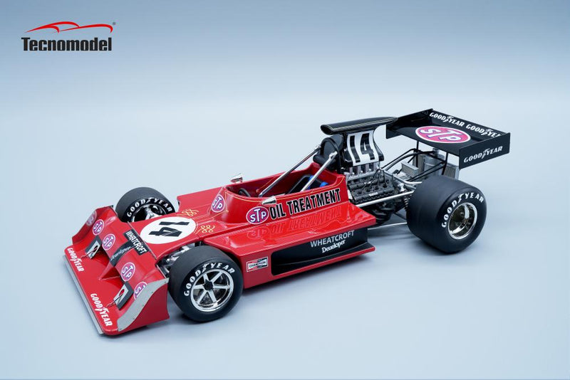 ギャラリービューアに画像をロードする, MARCH - F1 731 FORD N 14 BRITISH GP 1973 ROGER WILLIAMSON - RED BLACK /Tecnomodel 1/18ミニカー