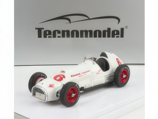 FERRARI F1 375 INDY N 6 INDIANAPOLIS 500 GP (FERRARI MUSEUM) 1952 J.PARSON WHITE/TECNOMODEL 1/43ミニカー