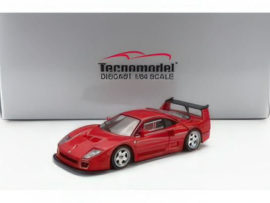FERRARI F40 LM PRESS VERSION 1996 SILVER WHEELS RED/TECNOMODEL 1/64ミニカー