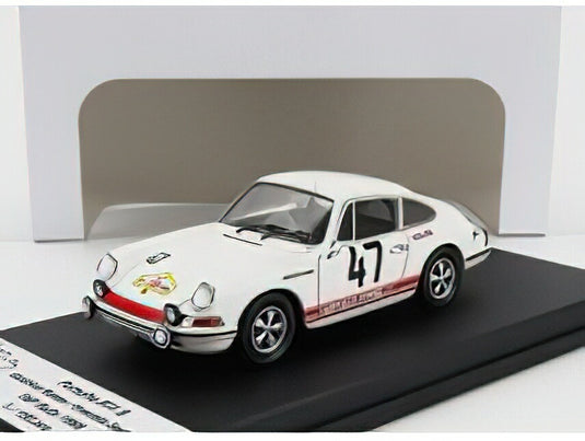 PORSCHE 911 S COUPE N 47 RALLY TAP 1968 AMERICO NUNES EVARISTO SARAIVA WHITE/Trofeu 1/43ミニカー