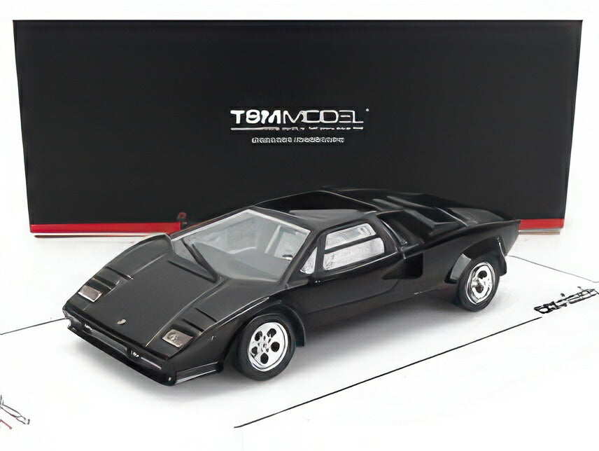 LAMBORGHINI COUNTACH LP5000S 1982 BLACK/TRUESCALE 1/43ミニカー