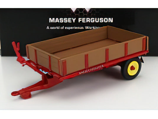 MASSEY FERGUSON - MF 3ton TRAILER - TIPPING BED WITH DROP SIDES - RED WOOD /Univrsal Hobbies 1/32 ミニカー