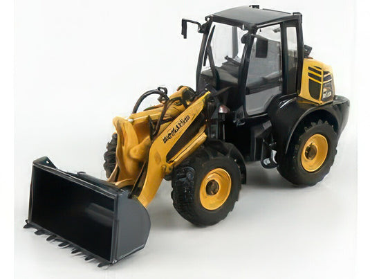 KOMATSU WA100M RUSPA GOMMATA TRACTOR SCRAPER YELLOW BLACK ホイールローダ / Univrsal Hobbies 1/50 建設機械模型 工事車両