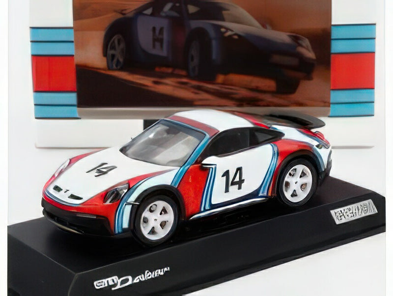 ギャラリービューアに画像をロードする, PORSCHE - 911 992 DAKAR COUPE N 14 MARTINI RACING LIVERY 2023 - WHITE RED BLUE/Spark 1/43ミニカー ポルシェディーラーモデル 1911台限定