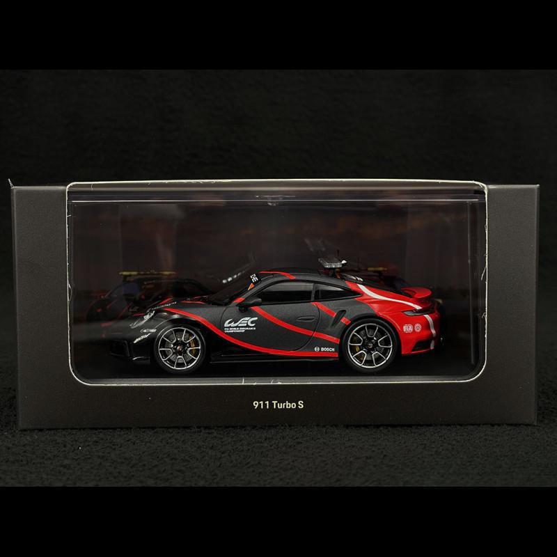 ギャラリービューアに画像をロードする, Porsche 911 ターボS 992型 2024年 WECセーフティカー ブラック/レッド/Minichamps 1/43ミニカー ポルシェ特注