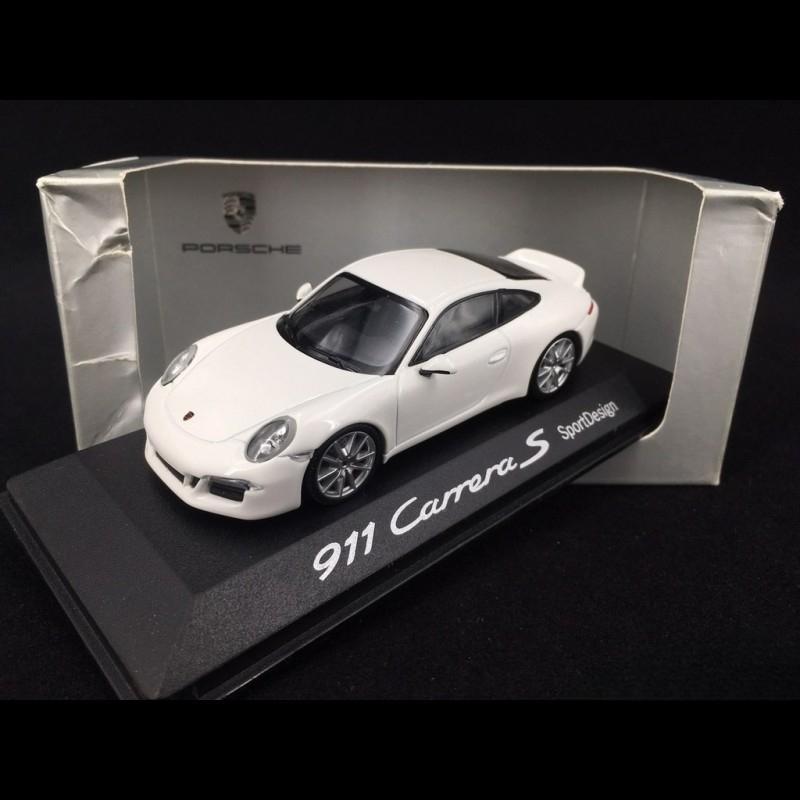 ギャラリービューアに画像をロードする, Porsche 911 991型 カレラS スポーツデザイン ホワイト/Minichamps 1/43ミニカー ポルシェ特注