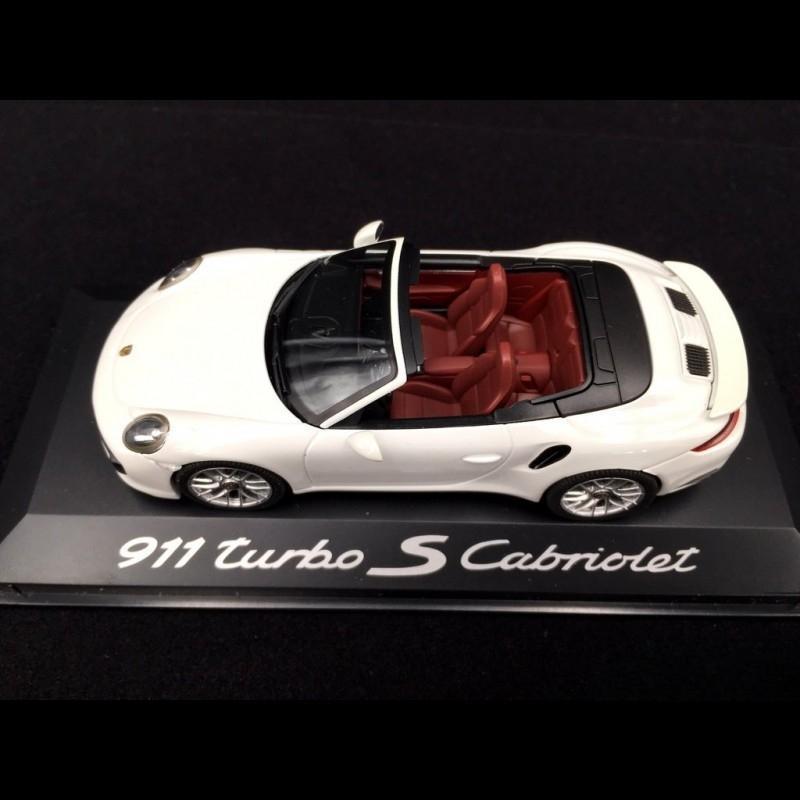 ギャラリービューアに画像をロードする, Porsche 911 991型 ターボS カブリオレ 2016年モデル ホワイト/Herpa 1/43ミニカー ポルシェ特注