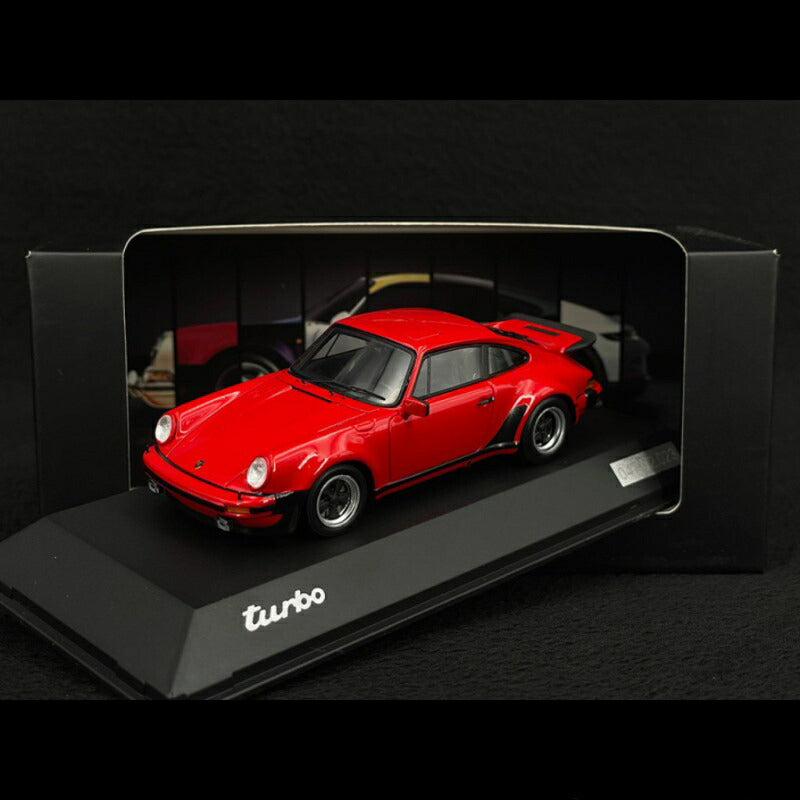 ギャラリービューアに画像をロードする, Porsche 911 Turbo 3.0 Type G 1975 ガーズレッド/ Spark 1/43 ポルシェディーラーモデルミニカー