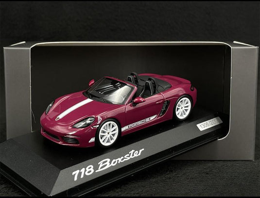 Porscheポルシェディーラーモデル 718 Boxster Type 982 Style Edition 2022 Rubystone Red 1/43 Minichamps