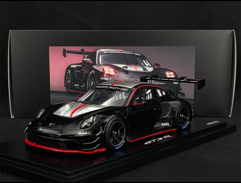 ギャラリービューアに画像をロードする, Porscheポルシェディーラーモデル 911 GT3 R Type 992 2022 Black 1/18 Spark