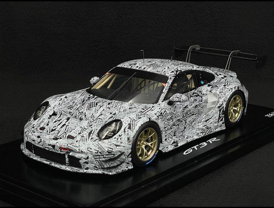 Porscheポルシェディーラーモデル 911 GT3 R Type 992 2023 Testcar Camo 1/18 Spark