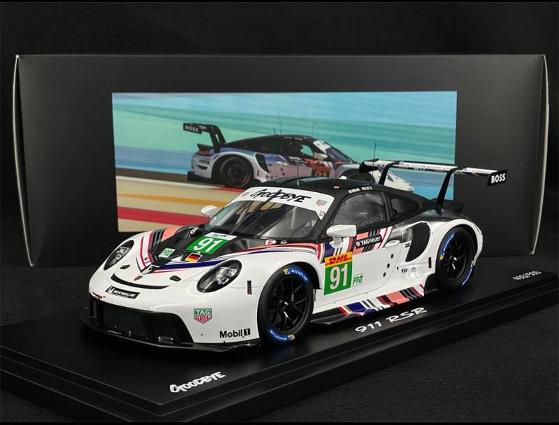 ギャラリービューアに画像をロードする, Porscheポルシェディーラーモデル 911 RSR Type 991 n° 91 Goodbye 8h Bahren 2022 1/18 Spark