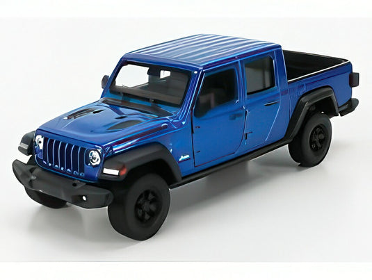 【予約】JEEP RUBICON ピックアップ 2019 ブルー/ WELLY 1/27 ミニカー