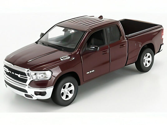 【予約】DODGE RAM 1500 ダブルキャブ ピックアップ 2019 ボルドー/ WELLY 1/24 ミニカー