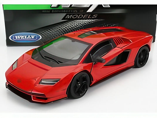 【予約】LAMBORGHINI COUNTACH LPi 800-4 2021 レッド/ WELLY 1/24 ミニカー