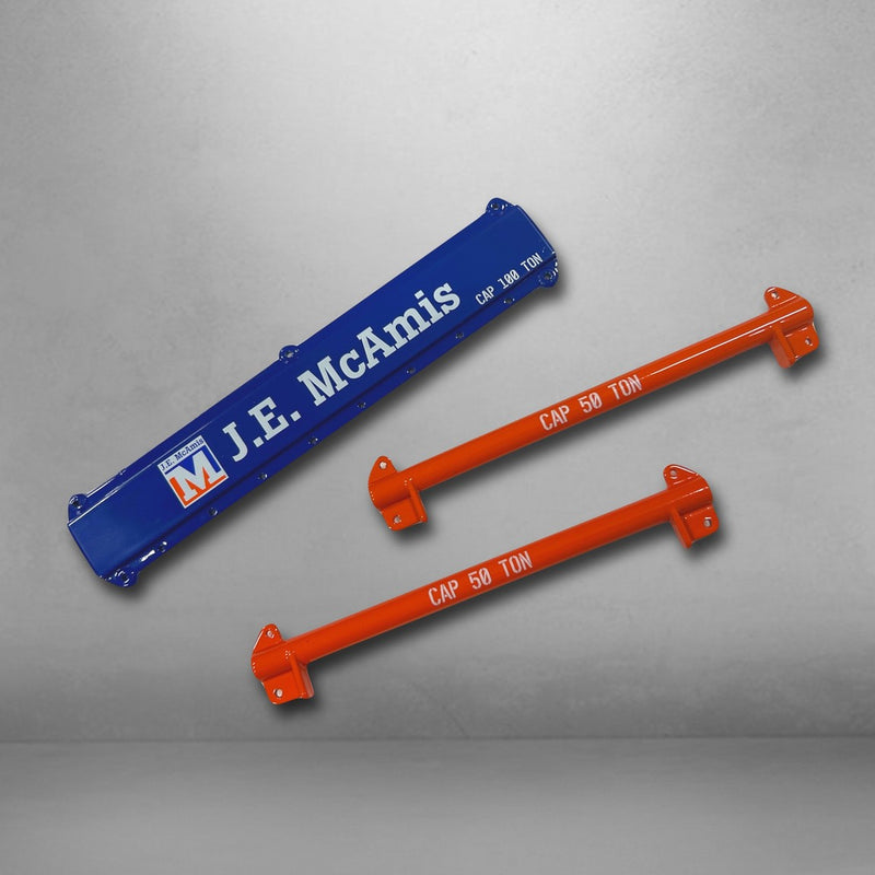 ギャラリービューアに画像をロードする, 49ピース スモール スプレッダービーム吊具セット JE McAmis仕様 / Weiss Brothers 1/50 建設機械模型