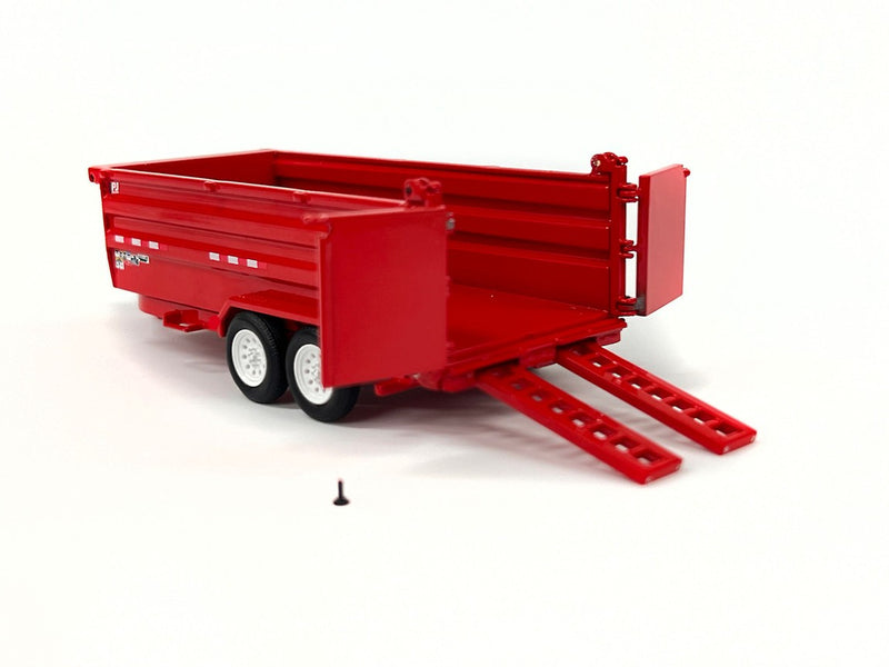 ギャラリービューアに画像をロードする, PJ Trailers ダンプトレーラー PJ Dump DM レッド / Weiss Brothers 1/50 建設機械模型