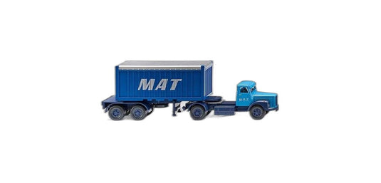 M.A.T. Scania L111 コンテナ セミトレーラー/ Wiking 1/87 模型 ミニカー