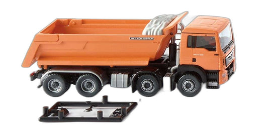 MAN TGS Euro 6 Meiller オレンジ ダンプトラック/ Wiking 1/87 模型 ミニカー