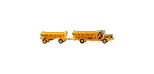 Bussing 8000 ダンプ トラックトレーラー イエロー/ Wiking 1/87 模型 ミニカー