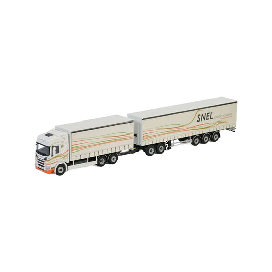G. Snel Transport Scania R Highline CR20H Curtainside Trailer LZV Combi トラック / WSI 1/50 建設機械模型 工事車両