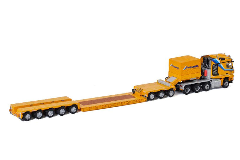 ギャラリービューアに画像をロードする, Prangl; MERCEDES-BENZ AROCS MP4 2.300MM STREAM SPACE 8X6 LOW LOADER トラック ダンプ/WSI 建設機械模型 工事車両 1/50