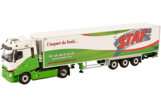 Staf Renault Trucks T High 冷蔵トレーラー / WSI 1/50 建設機械模型 工事車両